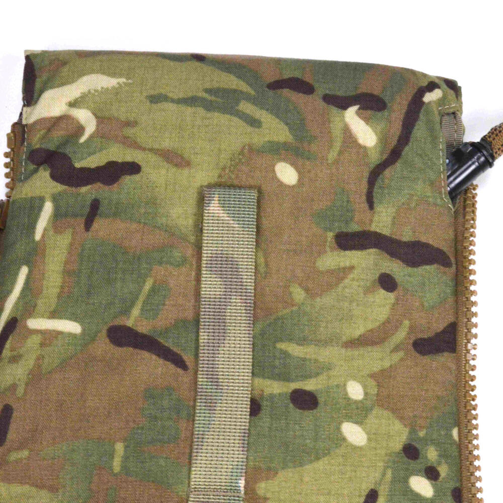 British Army Mtp Camo Side Pack 3l 3 Liter Hydration Pouch Zip Bladder Green View 2